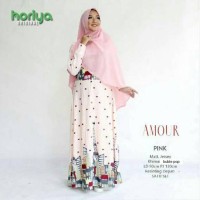 Gamis & khimar amour pink ori horiya