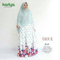 Gamis & khimar amour blue ori horiya