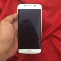 Jual samsung s6 edge 32gb white kondisi lcd shadow & dead pixel Murah