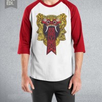 Jual Kaos Raglan Barong - Baju Kaos Distro Cinta Indonesia Murah