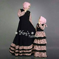 Jual COUPLE MOM N KIDS BAJU GAMIS SET MAXI SYARI'BUSANA MUSLIM IBU & ANAK Murah