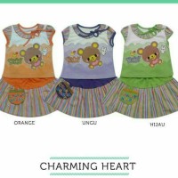 Jual Baju Dress / Setelan Celana / Rok Anak Charming Heart Murah