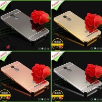 Jual Luxury Mirror Case+Aluminium Bumper Xiaomi Redmi Note 4X Murah