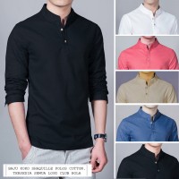 Jual Baju Koko Shaquille Hitam Polos Kemeja Koko Terbaru Promo Diskon Murah