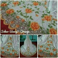 mukena sutra bordir velvet + tas