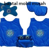 Jual bantal mobil chelsea 5 in 1 (bantal mobil, sarung jok, car set, bantal Murah