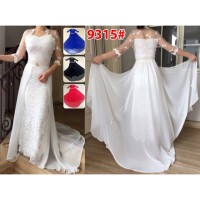 Gaun Kebaya Ekor 9315 / Baju Panjang / Baju Muslim / Gamis Impor