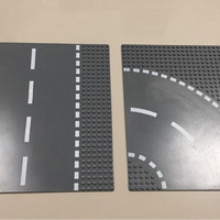 Jual PROMO Lego City 7281 T-Junction & Curved Road Plates T Junction USED g Murah