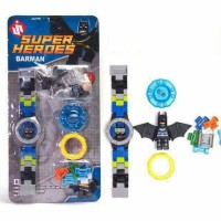 Jual jam tangan anak mainan multifungsi lego super heroes batman Murah