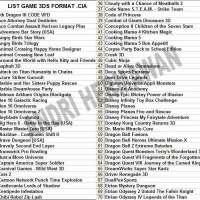 Jual Game Nintendo 3DS, Game 3DS CIA Murah