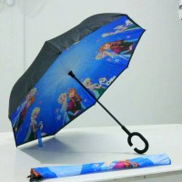 Jual Payung Terbalik FROZEN Anak Reverse Inverted Disney Elsa Anna Murah