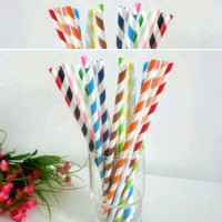 Jual paper straw sedotan kertas Pipet minum kertas unik Murah
