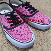 SEPATU VANS AUTHENTIC PINK HELLO KITTY / SEPATU VANS MURAH