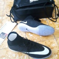 Sepatu Futsal Nike Elastico Superfly SE Black White Ori