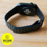 Jual Strap Apple Watch Magnetic Leather Loop iWatch IWO 2 38mm/42mm Black Murah