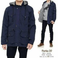 Jual Jaket Parka Pria Cowok Navy Bandung Murah