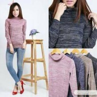 Jual Turtleneck Sweater Twist Knit / Rajut Twist Murah
