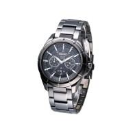 Seiko - SNE075P1 - Solar Black Multifunction - 100M - Jam Tangan Pria