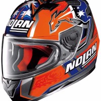 HELM NOLAN N64 STONER SUZUKA CHROME (FREE BALACLAVA ALPINESTARS)