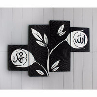 Jual lukisan hiasan dinding dekorasi ruang tidur ruang tamu fengshui blackw Murah