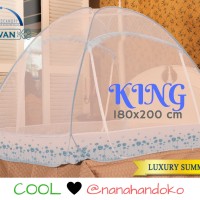Jual Kelambu Lipat Bed Canopy Javan Luxury Summer Blue (180x200cm) Murah