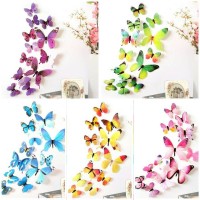 Jual wall sticker/stiker dinding/wallpaper/hiasan dinding kupu kupu 3D Murah