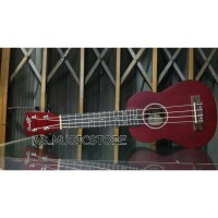 Jual Ukulele Soprano Aloha Red Maroon FREE Tas dan Pick Murah