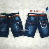 Jual Celana Jeans Denim Pendek Anak Bayi Laki Laki Kholidi J. (4 - 21 bln) Murah