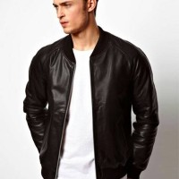 Jaket Semi Kulit / PU Leather / Jaket Sintetis Varsity 1