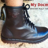 Sepatu Docmart 8 hold kulit sapi asli untuk pria dan wanita