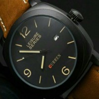 Jual Jam tangan pria digital curren 8158 casual kulit analog digitec casio Murah