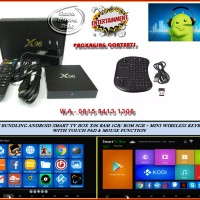 Jual Paket Android Box Tv+Mini Keyboard Wireless Touch Pad dan fungsi mouse Murah