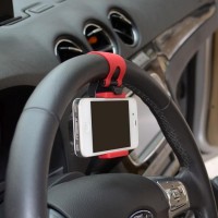 Jual Lazypod Setir Mobil Car Steering Mount Holder for Smartphone Murah