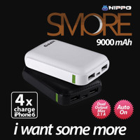 Jual power bank Hippo Smore 9000 mah powerbank original resmi Murah