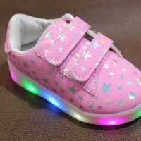 Daftar Harga LED Shoes Terlaris & Termurah Pink Anak APL2565