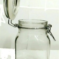 Toples kafe Toples unik Toples kaca volume 1500ml kue Lebaran