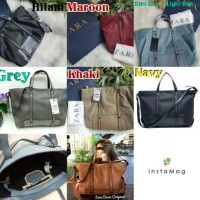 Jual Tas Wanita Zara Basic OriginaL New Restok Barcode!!Camel,Hitam,Blue! Murah