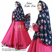 setelan gamis maxi longdress baju pesta muslimah modern