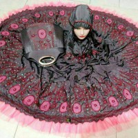Mukena Lebaran Sutra Bordir Mewah Valencia Premium ( Mahar & Umroh )