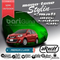 Jual ARWAY COVER MOBIL OUTDOOR NISSAN MARCH (PREMIUM 2-LAYER-POLOS) Murah