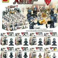 Jual lego kw minifigure army swat tentara Dlp 9039 pasukan Dlp9039 Murah