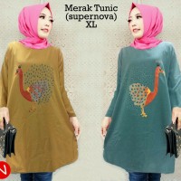 Jual 54648 merak tunic/baju tunik murah/atasan muslim wanita murah Murah