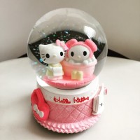 Jual Kotak Musik Snow Globe Bola Kristal Kaca Salju Lamp SK020A Hello Kitty Murah