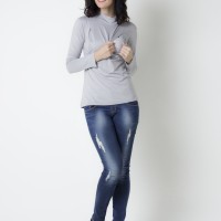 Jual Manset Malika Abu Muda Light Grey Inner Hamil Menyusui Daleman Murah