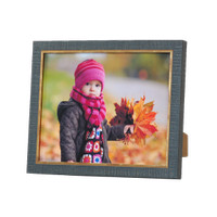 Bingkai Foto Hot Stamp Grey B | Ukuran 8RP (20 x 30) | Bahan Kayu