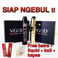 Jual Paket Ngebul VGOD PRO MECH RDTA + Baterai AWT + Liquid + Coil + Kapas Murah