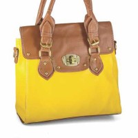 Tas wanita GF. 3106 warna kuning , sintetis