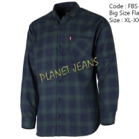Jual Kemeja Flanel Big Size / Ukuran Besar XXL , XXXL Flannel Jumbo -FBS134 Murah
