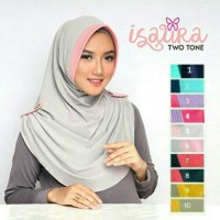 Terlaris jilbab instan isaura dua warna murah #ts