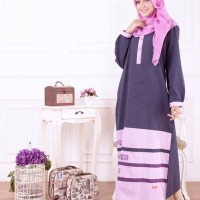 Gamis Muslimah Nibras NB 131 Navy
